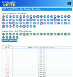 lotto combination|lottery combination numbers.